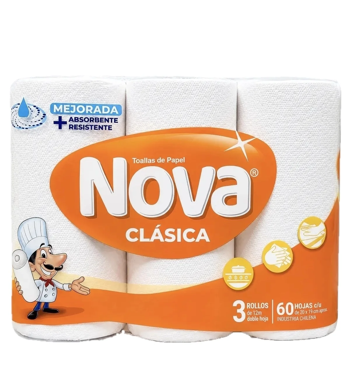 Presentación de TOALLA NOVA CLASICA 3 Rollos