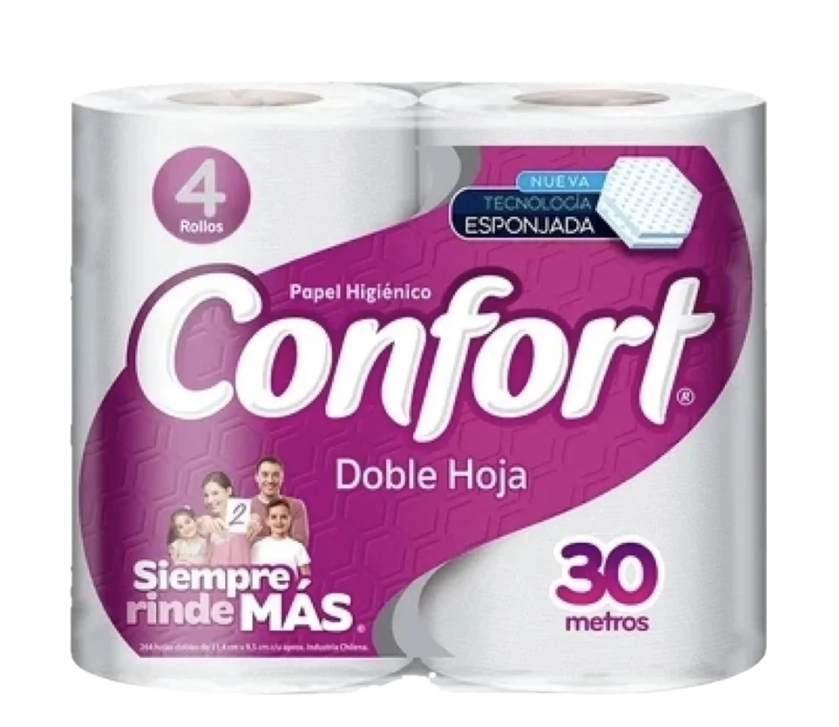Presentación de Papel Higiénico CONFORT X4 30 MTS