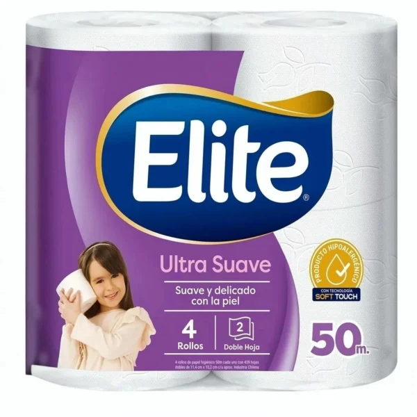 Vista de Papel Higiénico ELITE 50 MTS x4