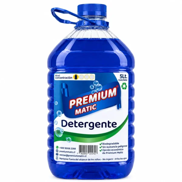 Vista de Detergente Premium Matic 5Lt Azul